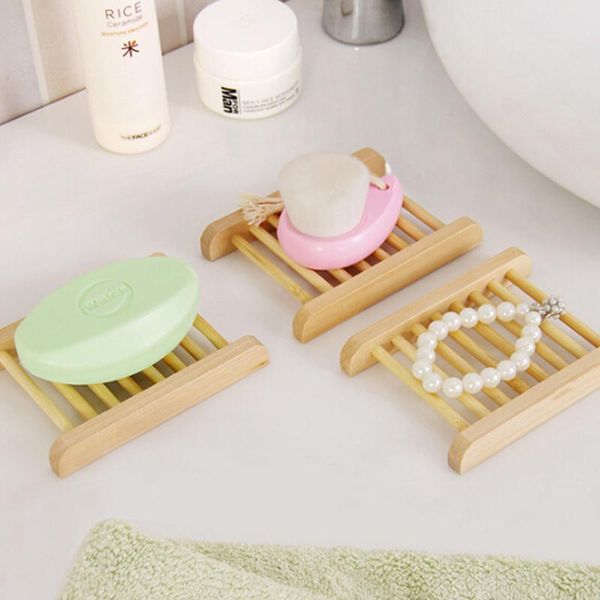 

soap dishes 2022 natural wood tray holder dish storage bath shower plate home bathroom wash organizer-