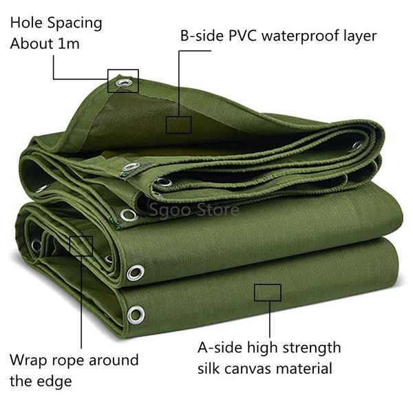 

shade thick 0.8mm polyester fiber tarpaulin rainproof cloth outdoor boat car truck canopys waterproof garden plant shed pet cove