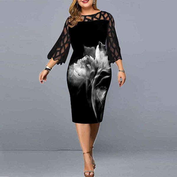 

plus size dresses vestido feminino plus size, tamanhos 4xl 5xl 6xl, para moÃ§as, aniversÃ¡rio, malha, estampado, preto, festa, sexy, roupa de, Black