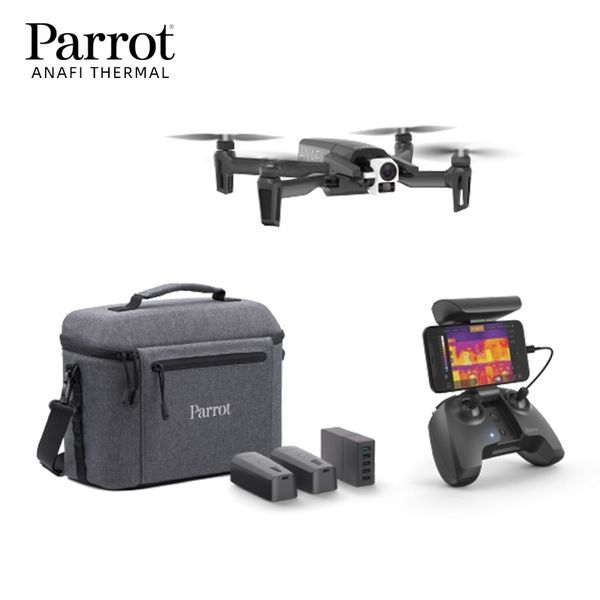 

application of thermal imagg uav lock rescue dustry in parrot anafi thermal, france