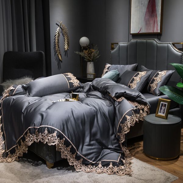 

european washed silk four quilt pillow cover three piece set