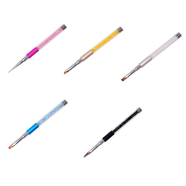 

nail brushes art for gel polish french tip brush draw manicure tool 24tc, Yellow
