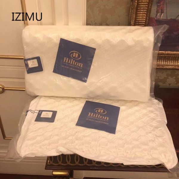 

pillow super soft anti-wrinkle latex star el large size to protect the neck prevent cervical spondylosis