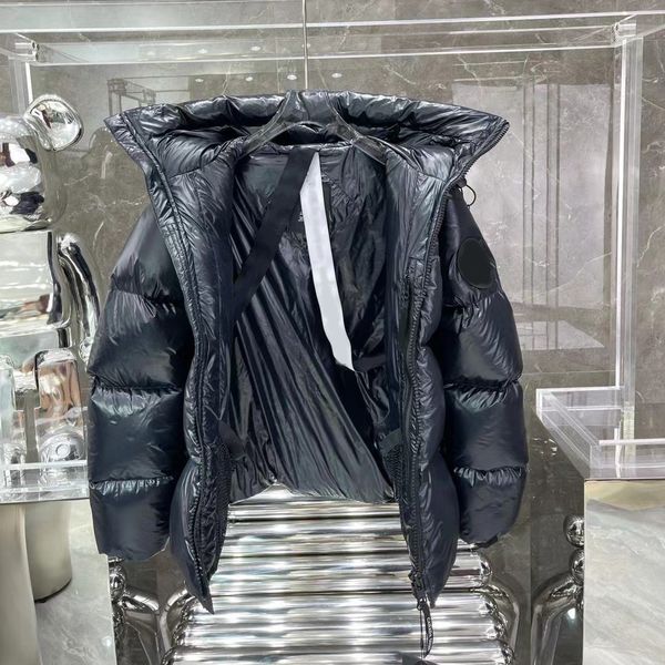 

winter puffer clothes down jacket parka coats for men's women's apparel sweatsuit windbreaker designer fur vest dress sweater shir, Black