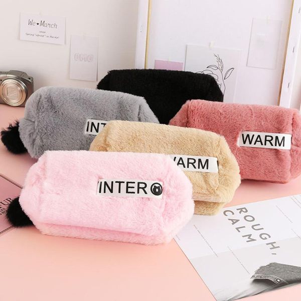 

wallets women handbag wallet coin purse clutch bag cute plush storage multi-function cosmetic bags household goods, Red;black