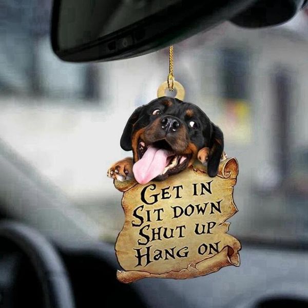 

interior decorations car hanging ornament kitten dog simulation model creative decor animal acrylic pendant kids toy gift