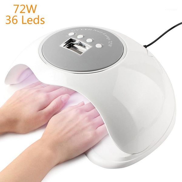 

professional nail dryers manicure tools 72w 36 leds high powder lamp for nails uv led dryer fast curing gel1