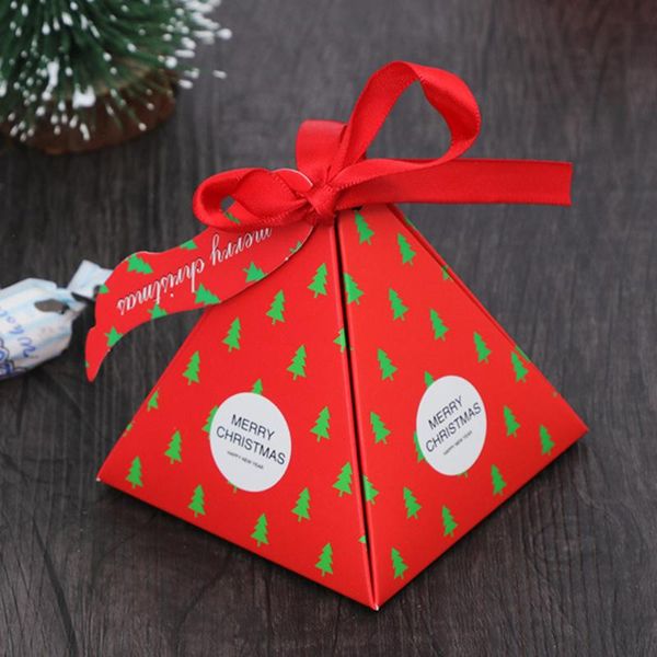 

gift wrap 50pcs christmas paper boxes party favors treats candy chocolate goodies supplies (red)
