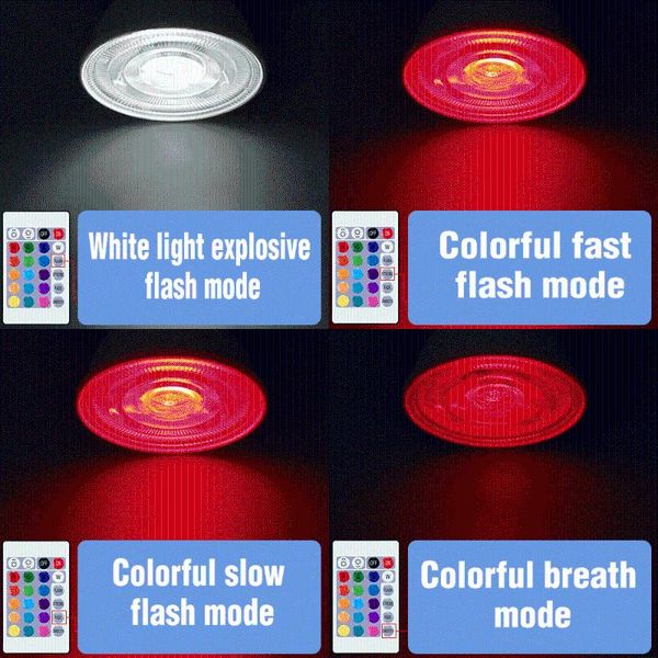 

bulbs 220v rgb lampara led spotlight e27 light bulb gu10 16 color changing magic e14 smart control lamp 15w mr16 ampul home decor