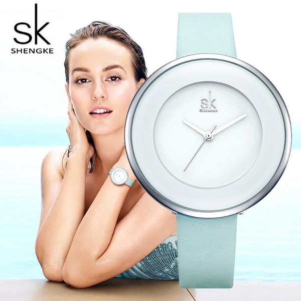 

wristwatches ladies watch quartz ultrathin simple leather designer 3bar round women wristwatch, Slivery;brown