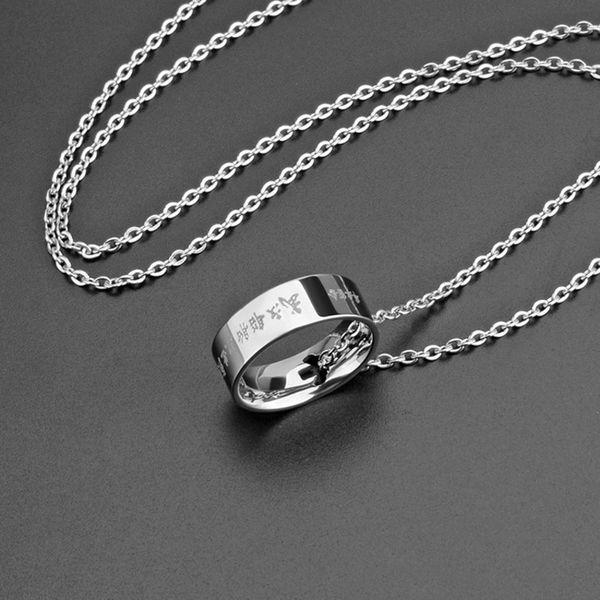 

Titanium Stainless Steel Graduation Ring Company Souvenir Gift Jewelry, Silver