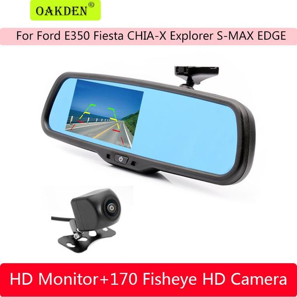

car video for e350 fiesta chia-x explorer s-max edge 4.3 inch rear view camera mirror monitor special bracket backup reverse