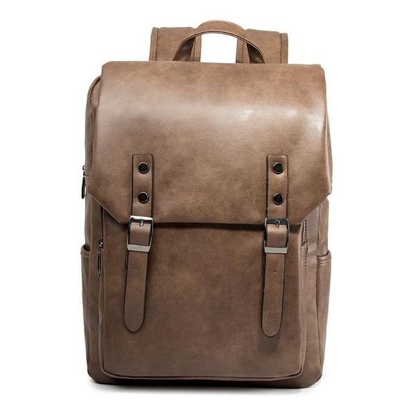 

backpack weysfor vintage lapleather backpacks pu travel bags leisure casual schoolbags retro daypacks mochila male