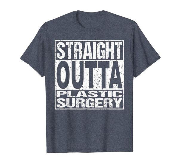 

straight outta plastic surgery t shirt surgeon recovery gift, White;black