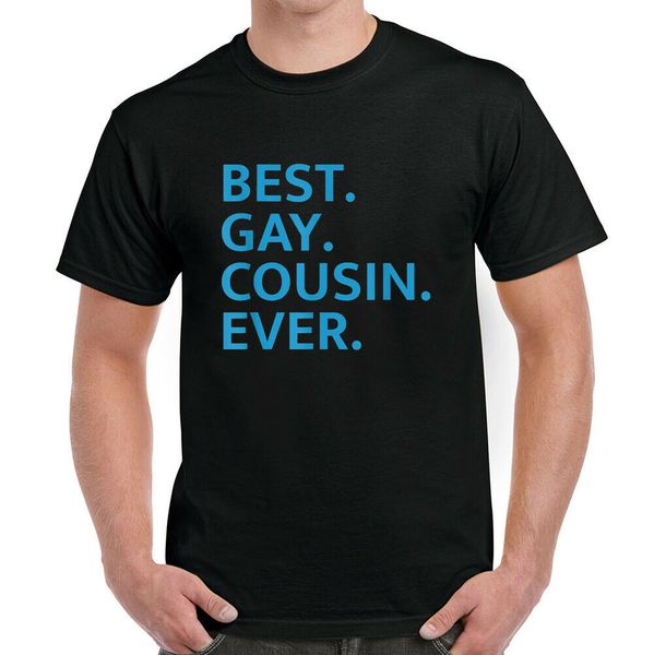 

gay cousin ever t-shirt, White;black