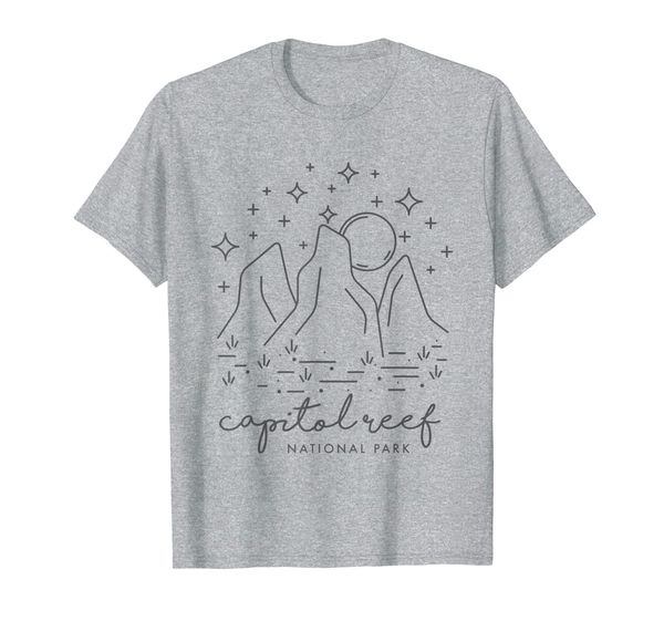 

capitol reef national park cool vintage mountains t-shirt, White;black