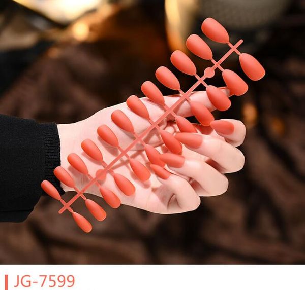 Оранжевый красный цвет матовые цвета Производители цена заостренная полоски для ногтей.