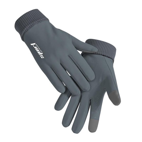 

winter warm gloves touch screen outdoor cycling mittens sports mountaineering riding windproof, Black