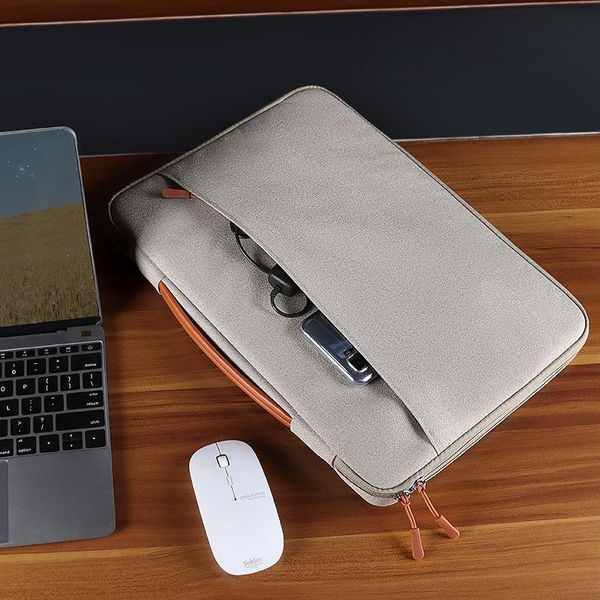 

briefcases business tote tablet bag portable 13/14/15 inches lapoffice document notebook pouch for women men briefcase accessories item