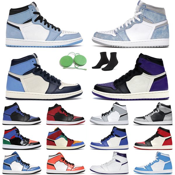 

3 men women basketball shoes 1s university blue turbo green shattered backboard twist outdoor light smoke grey trainer sports sneakers