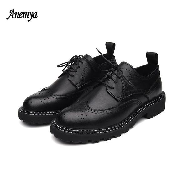 

men elevator dress shoes male oxford elegant formal office height increasing brogue platform mens footwear designer basic, Black