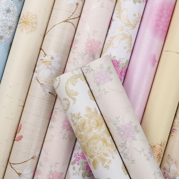 

wallpapers home decoration pvc wallpaper self adhesive european flowers bedroom furniture refurbishment waterproof pastoral style dormitory