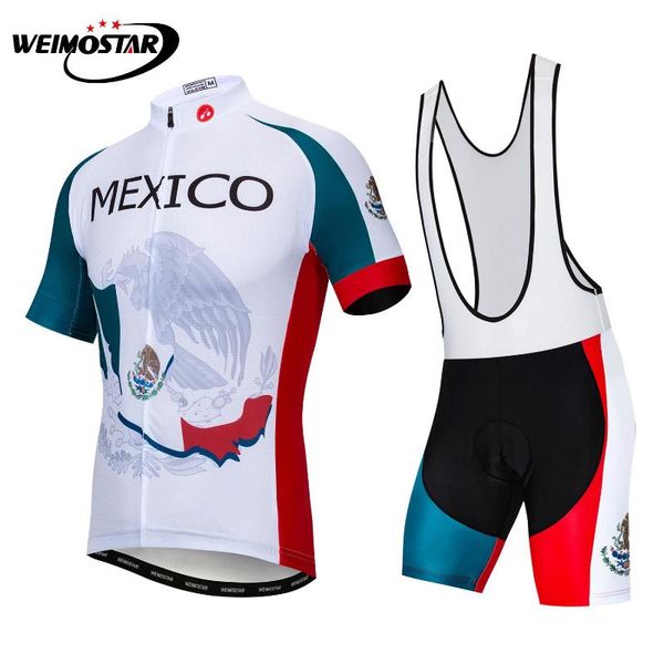 

racing sets 2021 weimostar men bike clothing summer mexico cycling jersey quick dry mtb outdoor bicycle clothes wear ropa ciclismo, Black;blue