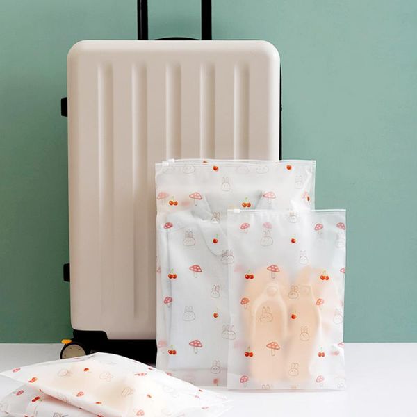 

storage bags 5pcs waterproof travel luggage organizer cube clothes pouch suitcase packing