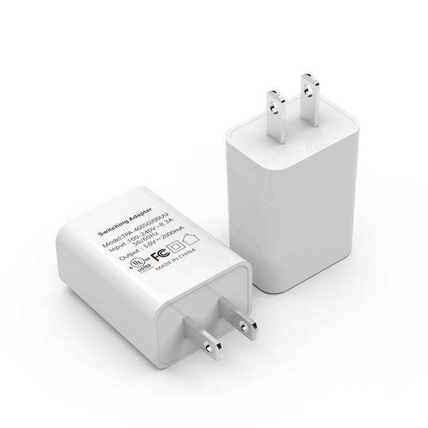 

ul 5v 2 a us plug wall charger travel home ac adapter single port charge