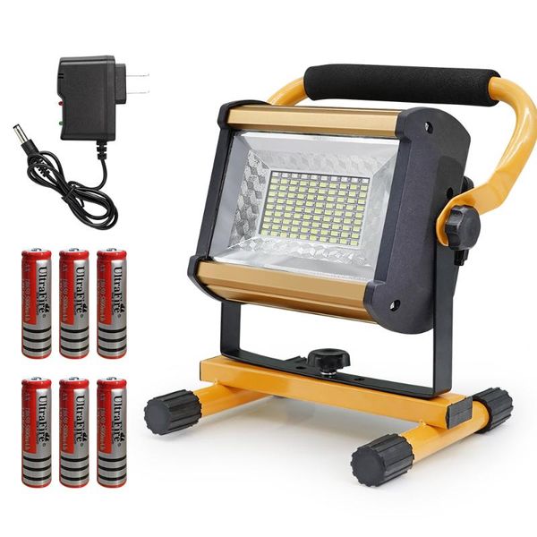 

portable lanterns 100w waterproof floodlights outdoor led external projector light spotlight recharg flood fishing lamp searchlight