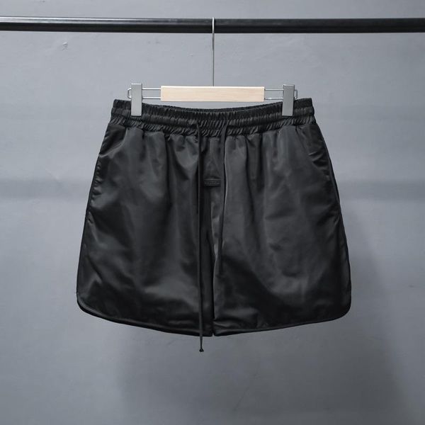 

men's shorts men essential loose casual beach wear high street women five point pants sport nylon, White;black