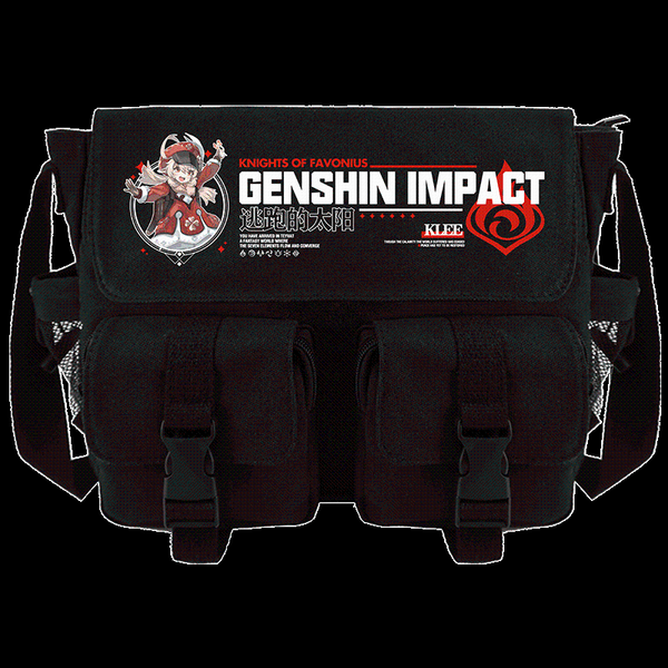 

genshin impact keqing venti paimon qiqi klee diluc school bag student messenger shoulder casual bags
