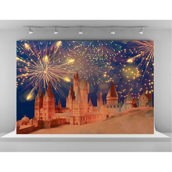 

party decoration 2021 happy year backdrops castle celebration fireworks pography background christmas holiday decor po booth prop