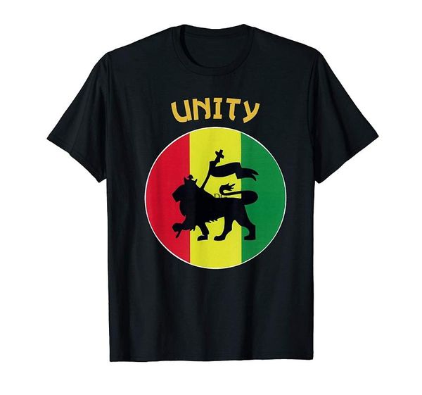 

men's t-shirts rasta live up unity design t-shirt, White;black