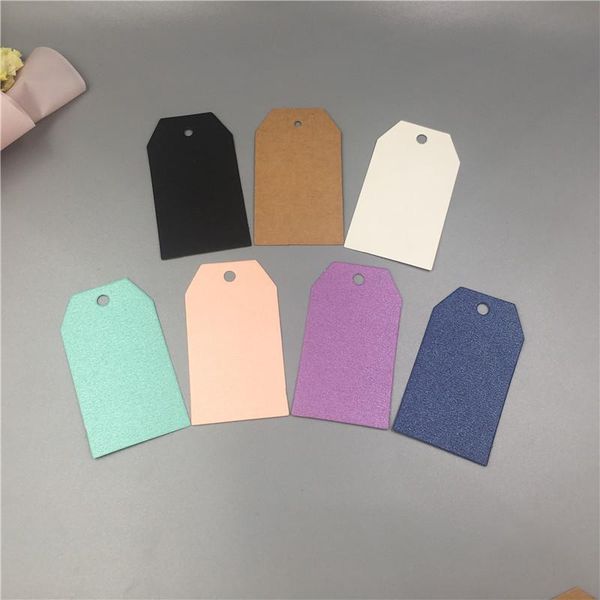 

bookmark 200 pcs 7x4cm multi color t-shape hollow heart kraft paper tags for backing cookies dessert bags eco-friendly note
