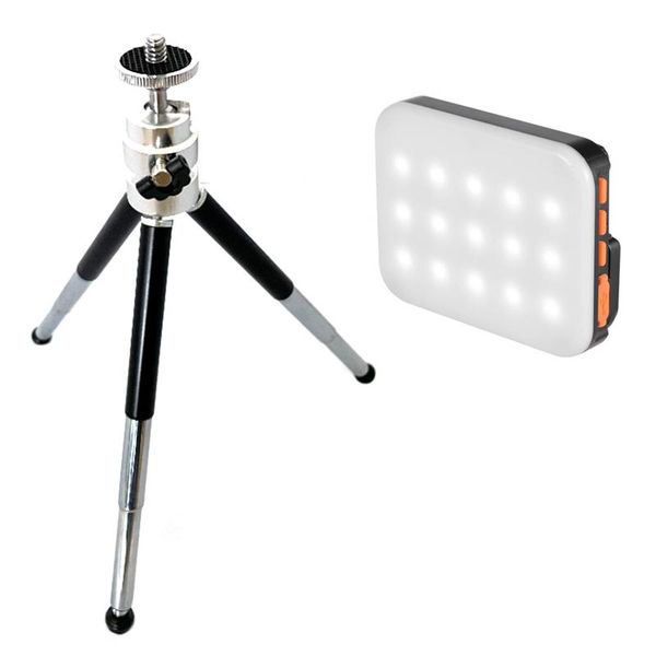 

3200k-6500k rgb led video light portable full color fill with stand for camera studio pography flash heads