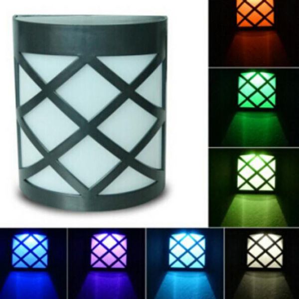 

outdoor wall lamps vioslite design solar colors change lamp with led long work time of mounting light