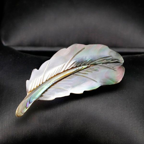 

pins, brooches donia jewelry metal case vivid feather brooch men's punk perfect hat scarf pin coat beautiful, Gray