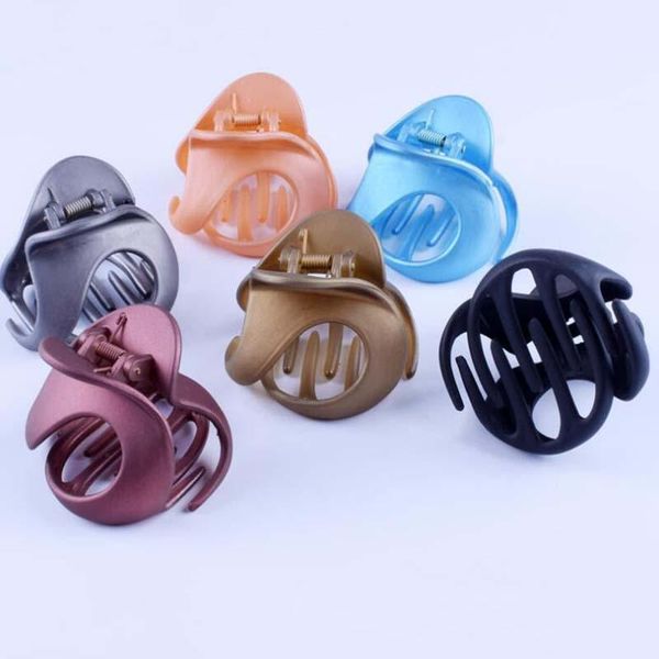 

vintage non slip irregular hair clamps claw for women girls simple acrylic clips hairpins fashion accessories, Slivery;white