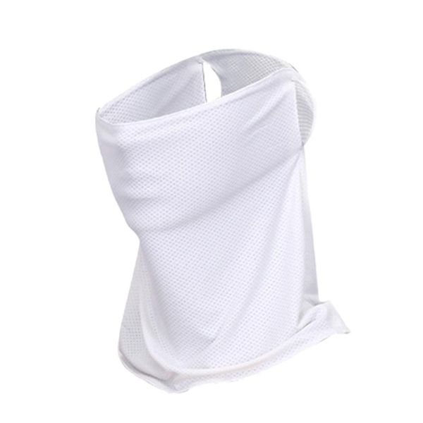 

outdoor hats golf sunscreen collar ice stretch breathable masks white, Black;white