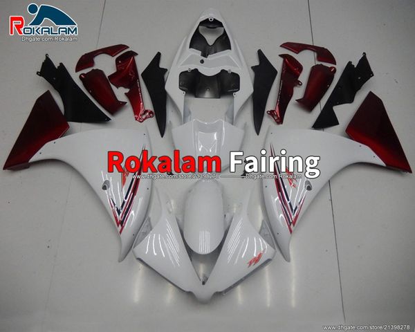 

red white fairings kit for yamaha yzf r1 12 13 14 yzf1000 yzfr1 yzf-r1 2012-2014 covers (injection molding)