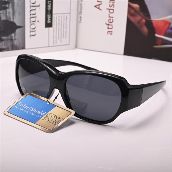 

sunglasses vazrobe clip on women men large sun glasses for female polarized driving goggles fit over eyeglasses frames, White;black