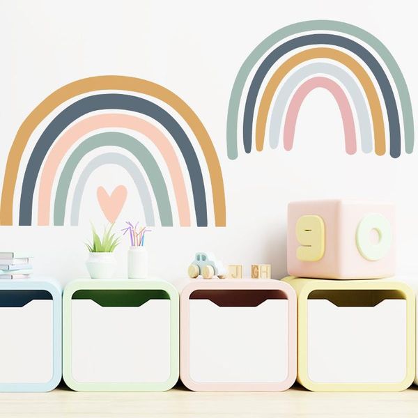 

wall stickers 11 styles rainbow pvc for kids room girls bedroom children decor self-adhesive sticker home decoration