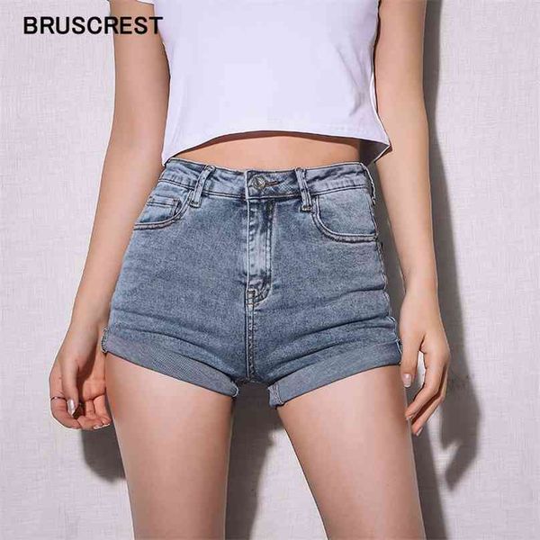 

korean jeans mini high waisted shorts women blue black cute denim feminino short mujer summer 210719, White;black