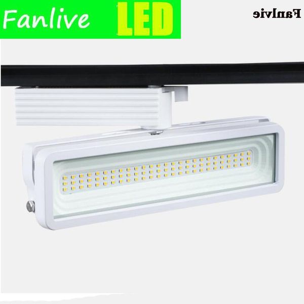 

track lights fanlive 10pcs cob 50w high power led t aluminum lamp modern spotlight rails spot