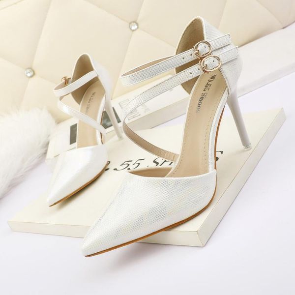 

thin heels models party office lady full dress high nightclub style elegant mature concise fashion female sandals, Black