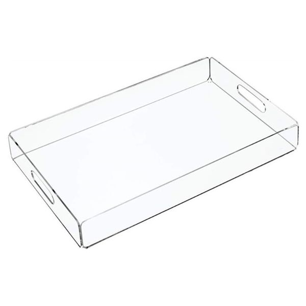 

kitchen storage & organization transparent acrylic tray snack plate multifunctional