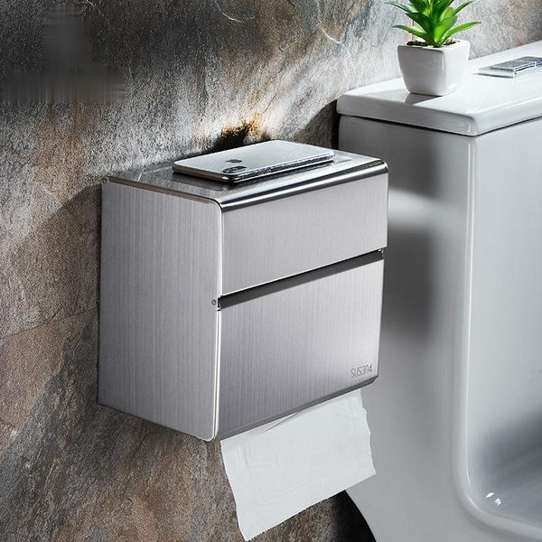 

luxury stainless steel tissue box creative napkin holder toilet waterproof simple servilleteros home products di50czh paper holders