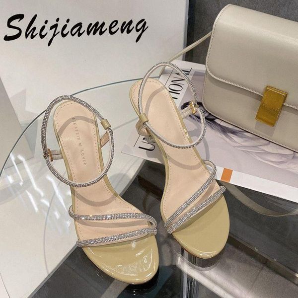 

sandals fashion women's with thin heels 2021 summer casual shoes high heel, Black