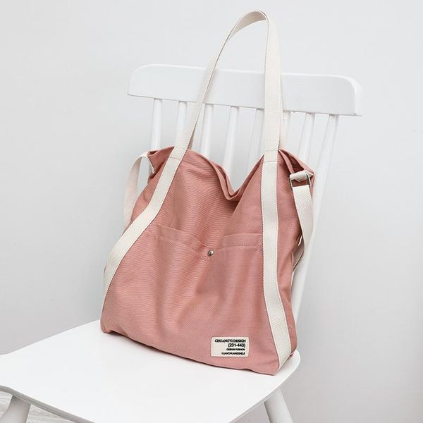 

evening bags korea ins canvas bag women's large-capacity tote japanese harajuku soft sister messenger literary casual shoulder